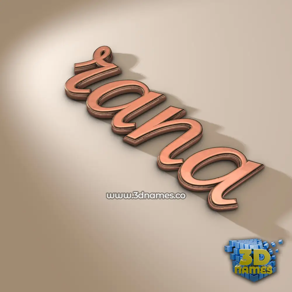 rana in Rose Gold style - 3D name wallpaper