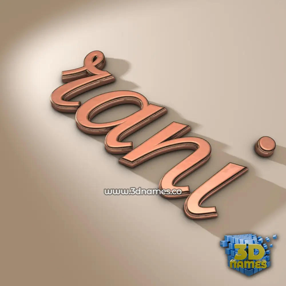 rani in Rose Gold style - 3D name wallpaper