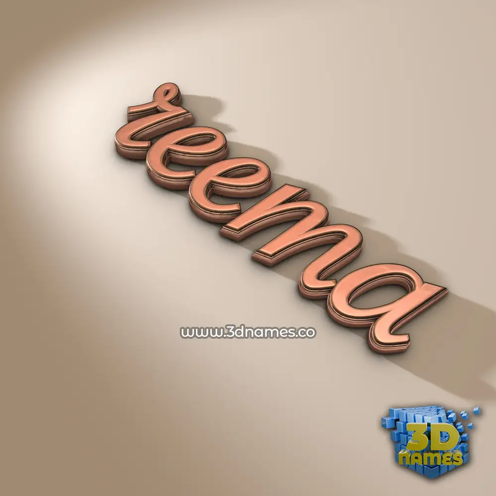 reema in Rose Gold style - 3D name wallpaper