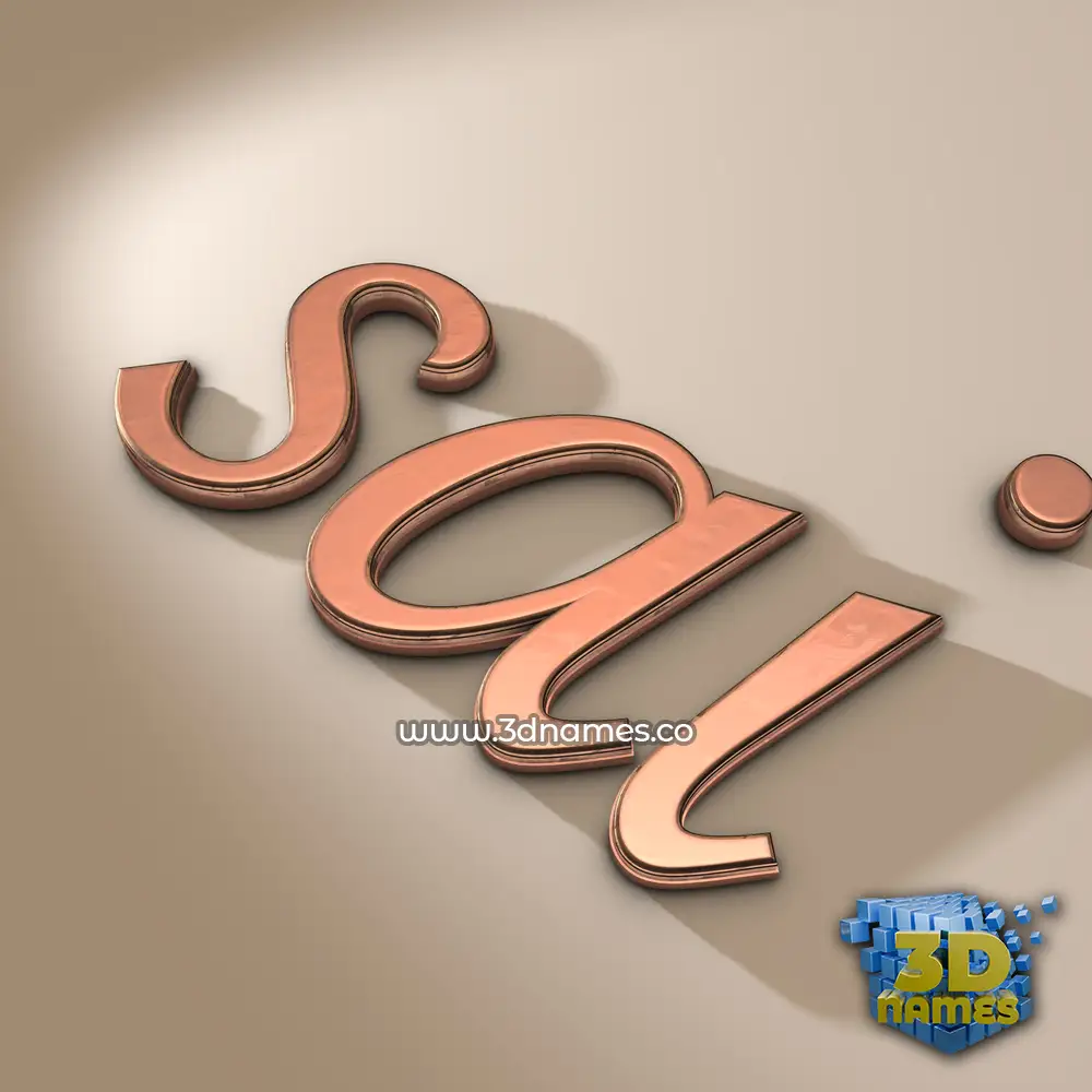 sai in Rose Gold style - 3D name wallpaper