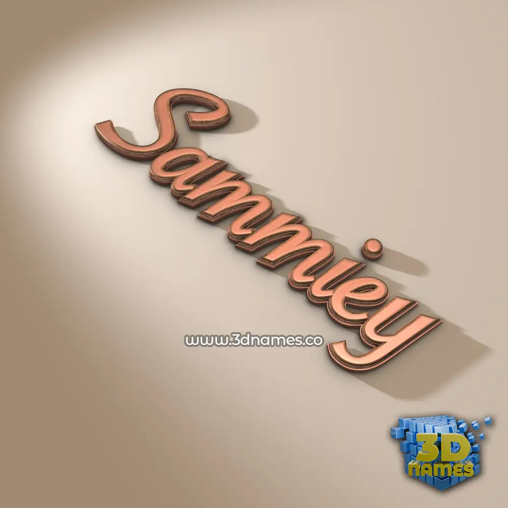 sammiey in Rose Gold style - 3D name wallpaper