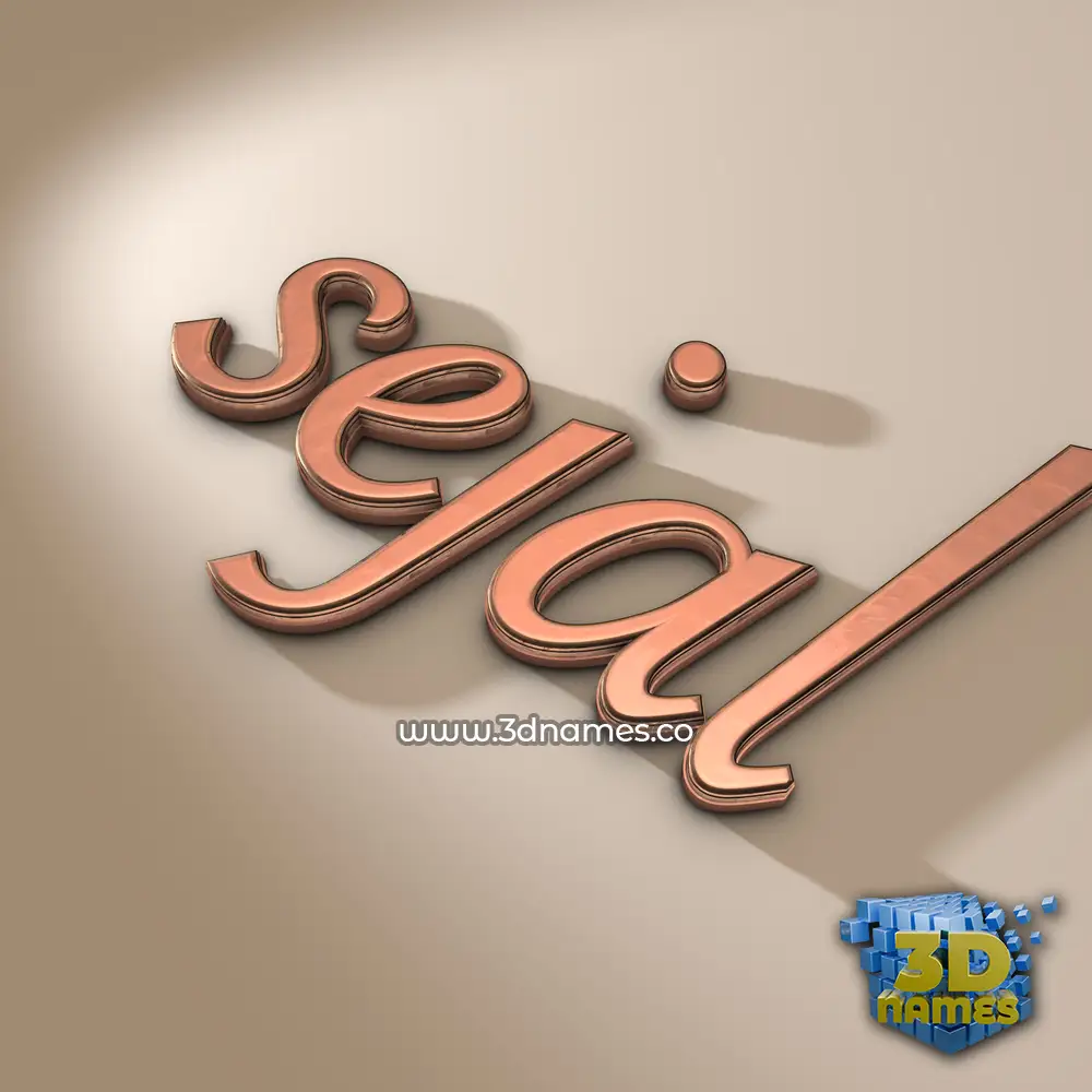 sejal in Rose Gold style - 3D name wallpaper