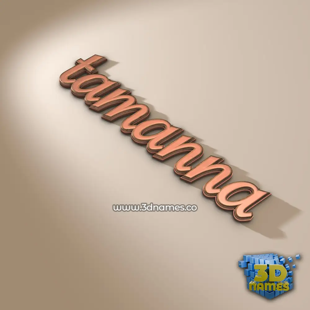 tamanna in Rose Gold style - 3D name wallpaper