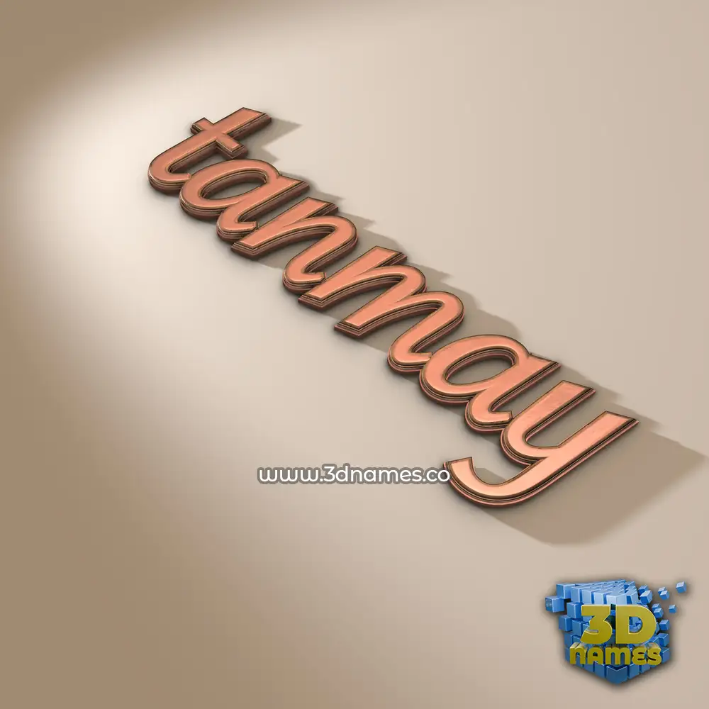 tanmay in Rose Gold style - 3D name wallpaper
