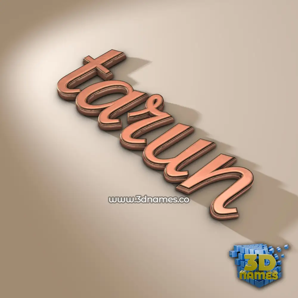 tarun in Rose Gold style - 3D name wallpaper