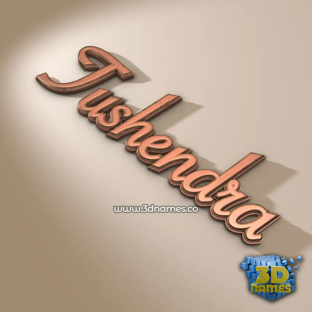 tushendra in Rose Gold style - 3D name wallpaper