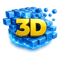 3D Names Logo